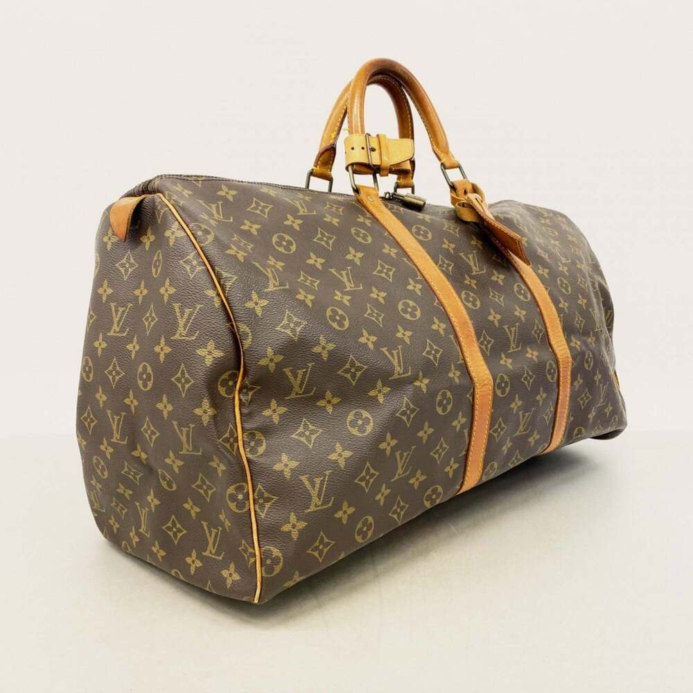 LOUIS VUITTON Brown Monogram Keepall 55 Boston Bag - Picture 2 of 13